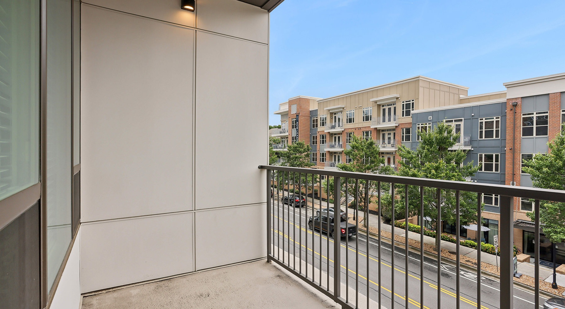 balcony overlooking a city